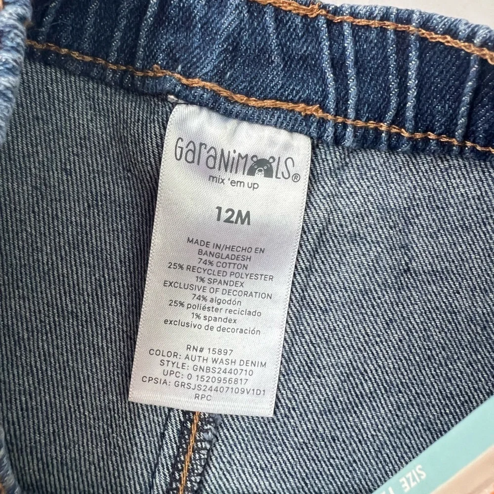 Garanimals Baby Jean Shorts - Size 12 months